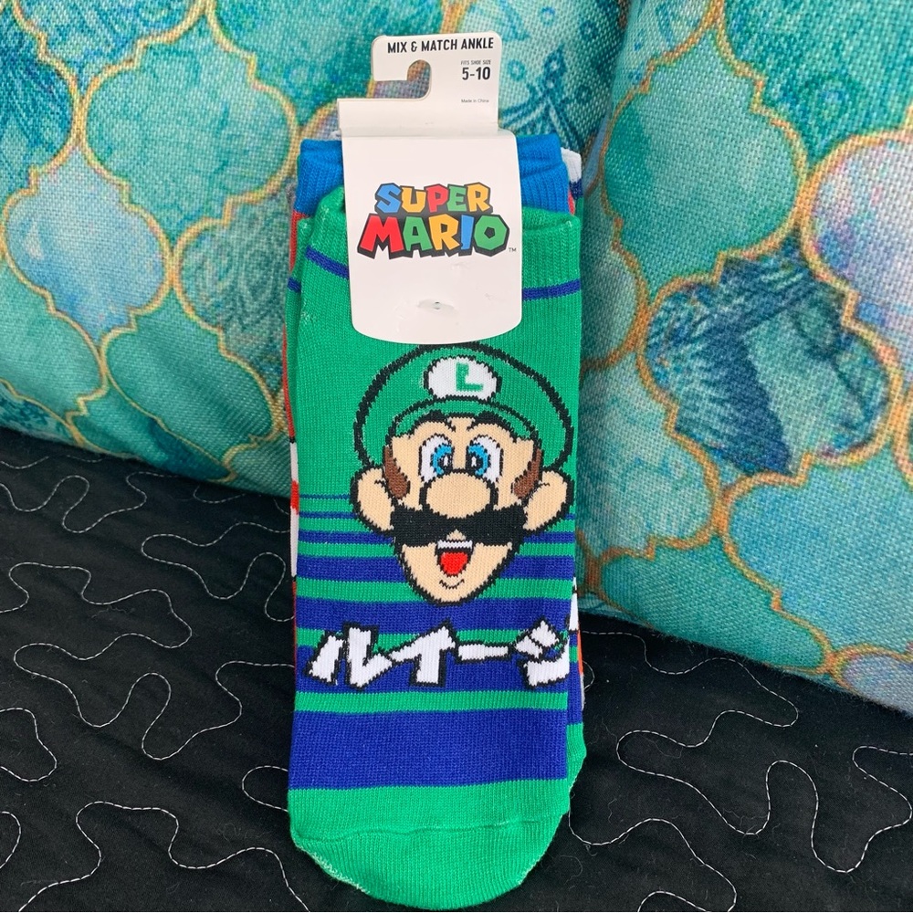 Super Mario NINTENDO Socks 5 Pack Unisex